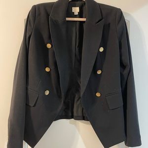 Black Double Breasted Blazer